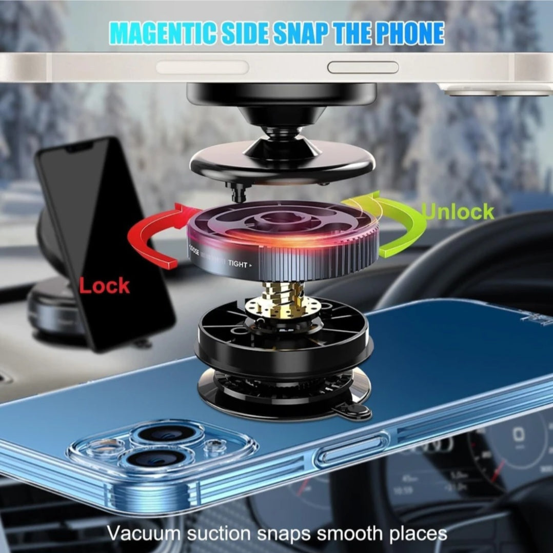 Vacuum suction Magnetis Phone holder