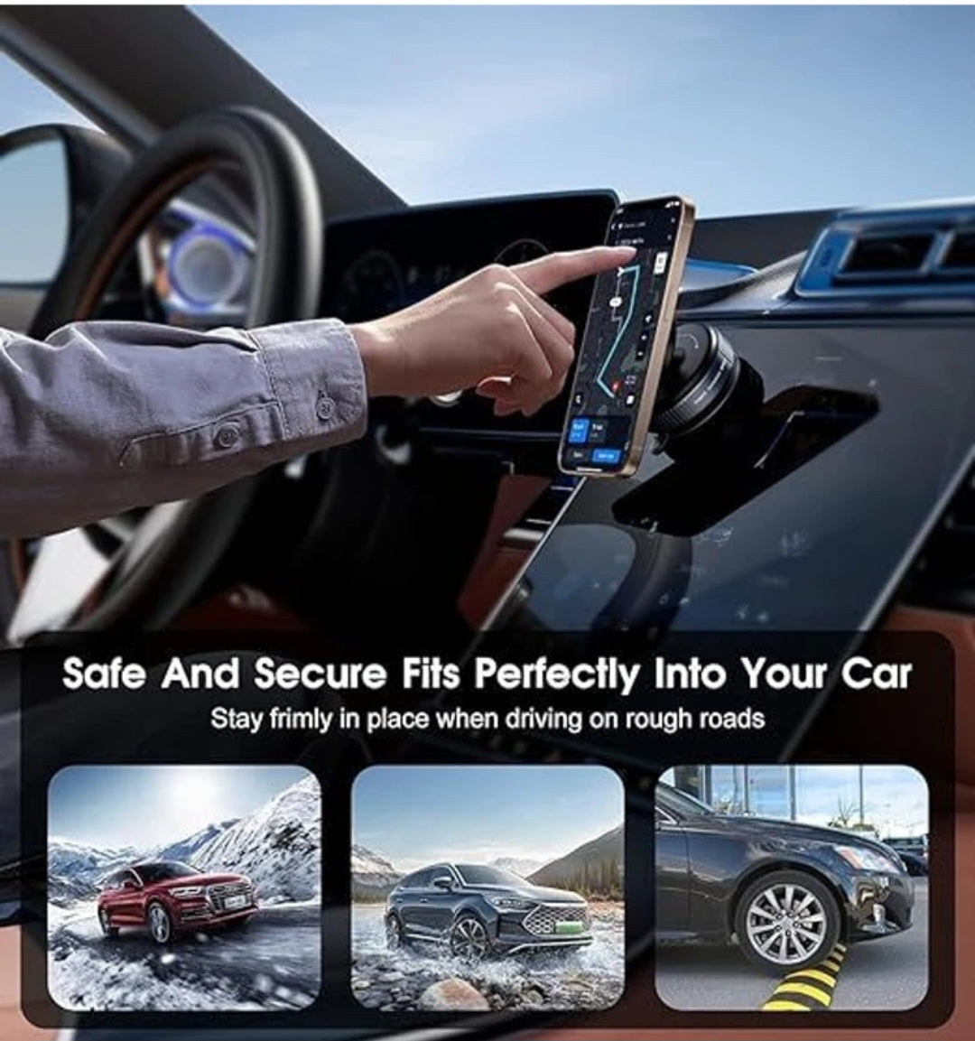 Vacuum suction Magnetis Phone holder